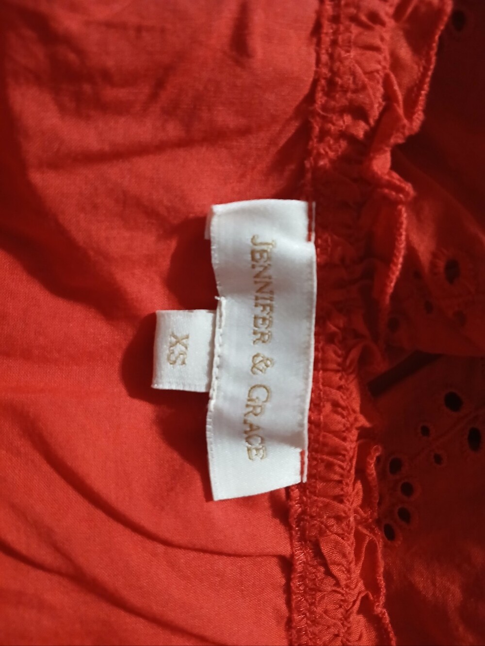 Jennifer And Grace Ruffle Button-Front Women’s Top - Picture 3 of 5